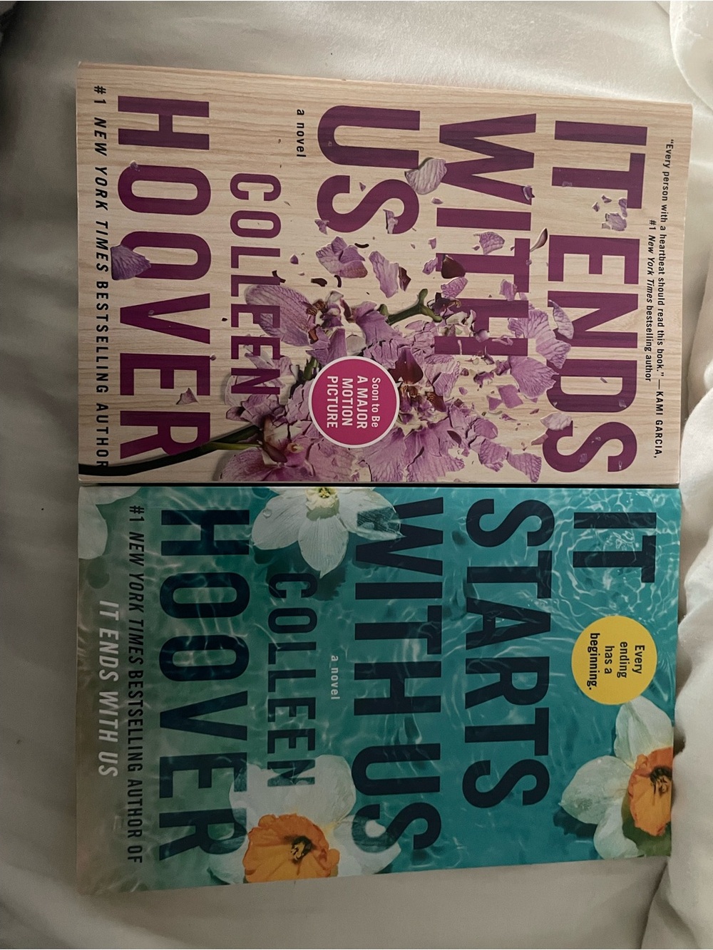 It Ends With Us / It Starts With Us Book Set - Purple & Teal Covers